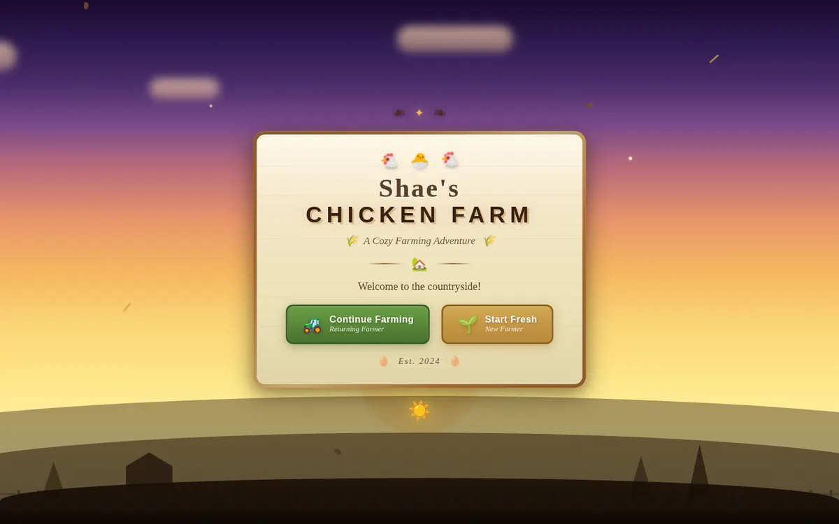 ChickenFarm — Browser game screenshot